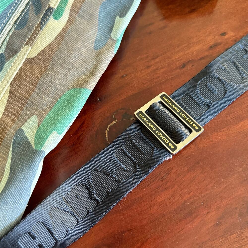 VTG Y2K Harajuku Lovers Gwen Stefani camouflage crossbody messenger bag - Picture 8 of 14